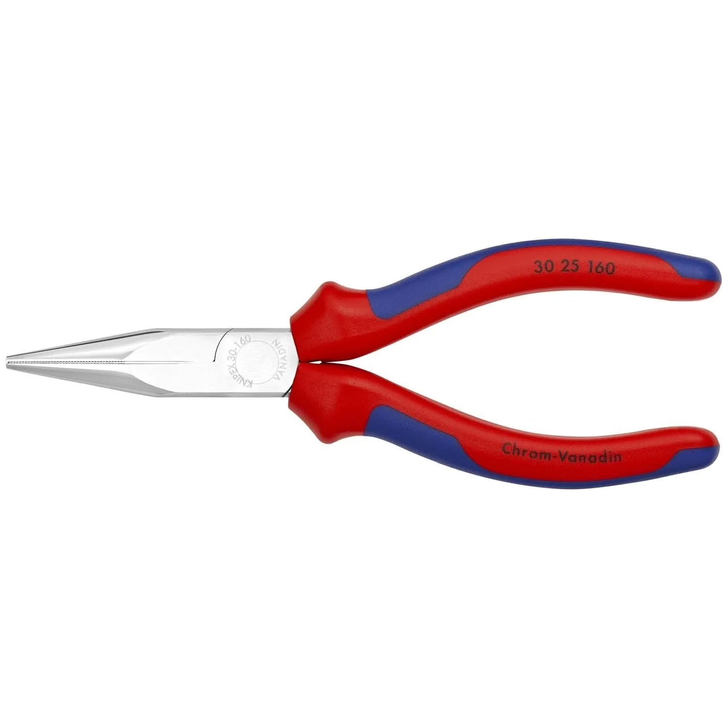 Knipex 30 25 160 Long Nose Pliers-Half Round Tips - Image 1