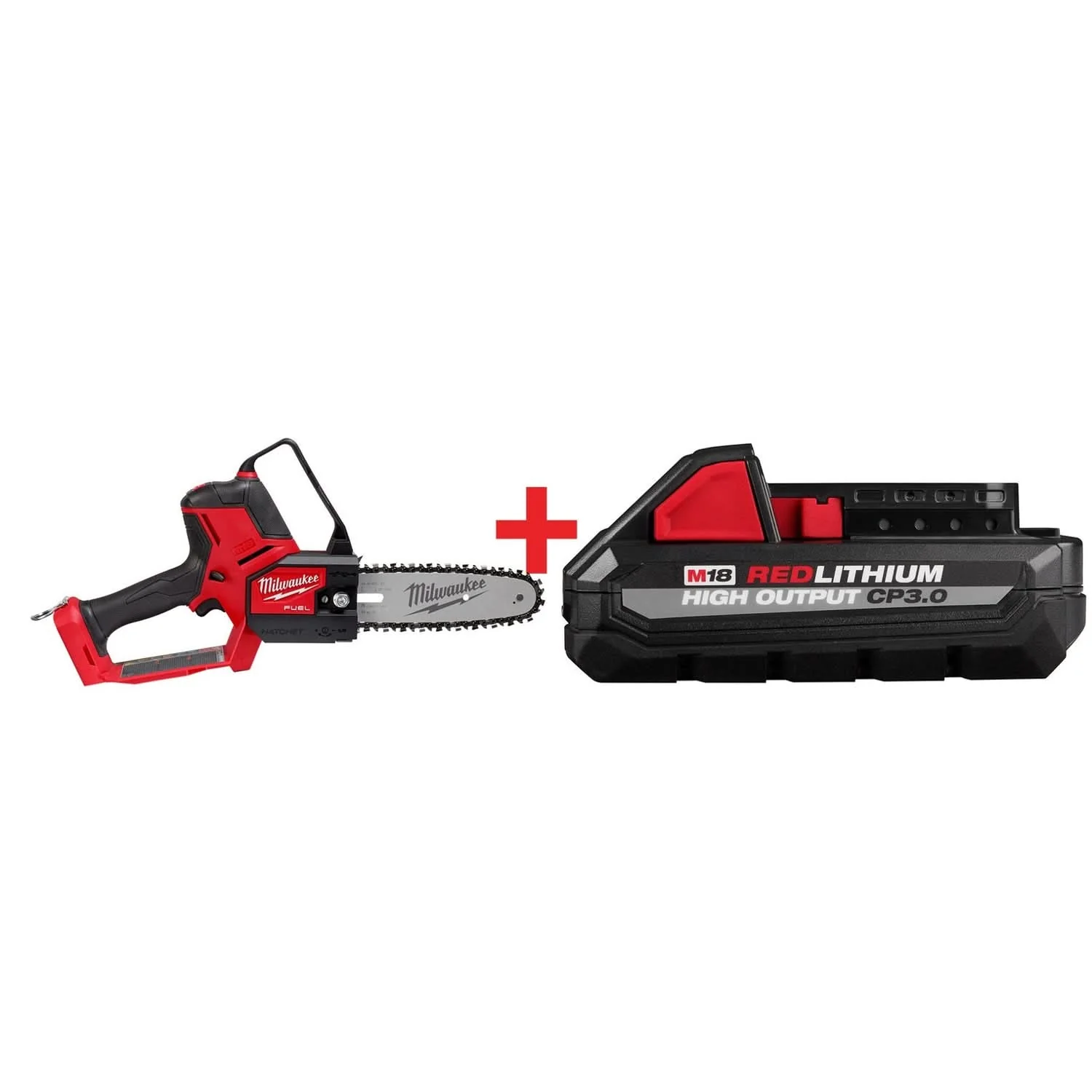 Milwaukee M18 FUEL HATCHET 8" Pruning Saw with M18 CP 3.0Ah Battery - Image 1