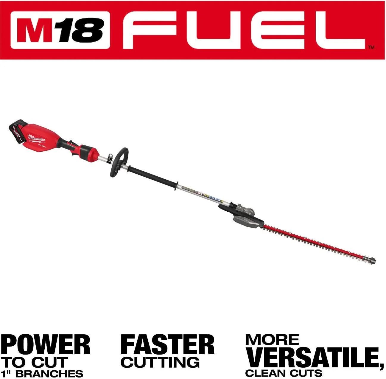 Milwaukee 3012-21 M18 FUEL Pole Articulating Hedge Trimmer 8.0Ah Kit - Image 2
