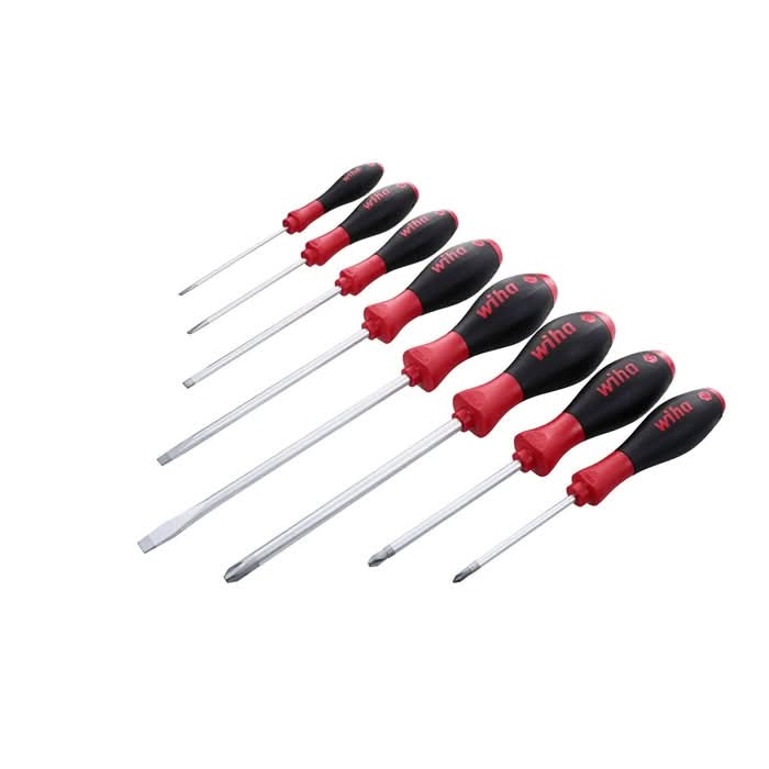 Wiha 30298 8-Piece SoftFinish Slotted and Phillips Screwdriver Set - Image 1