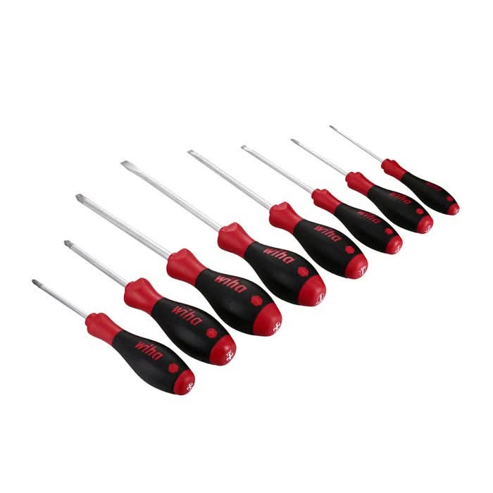 Wiha 30298 8-Piece SoftFinish Slotted and Phillips Screwdriver Set - Image 2