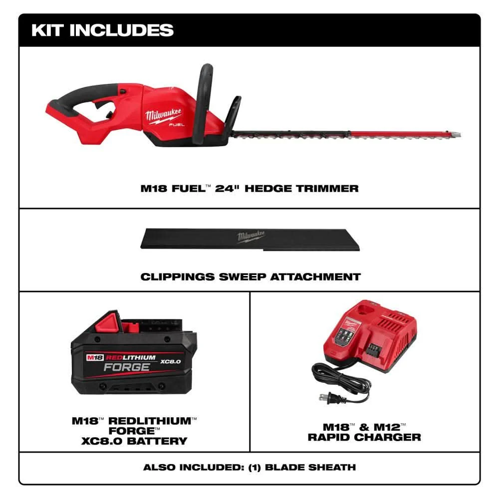 Milwaukee 3033-21 M18 FUEL 24" Hedge Trimmer Kit - Image 3