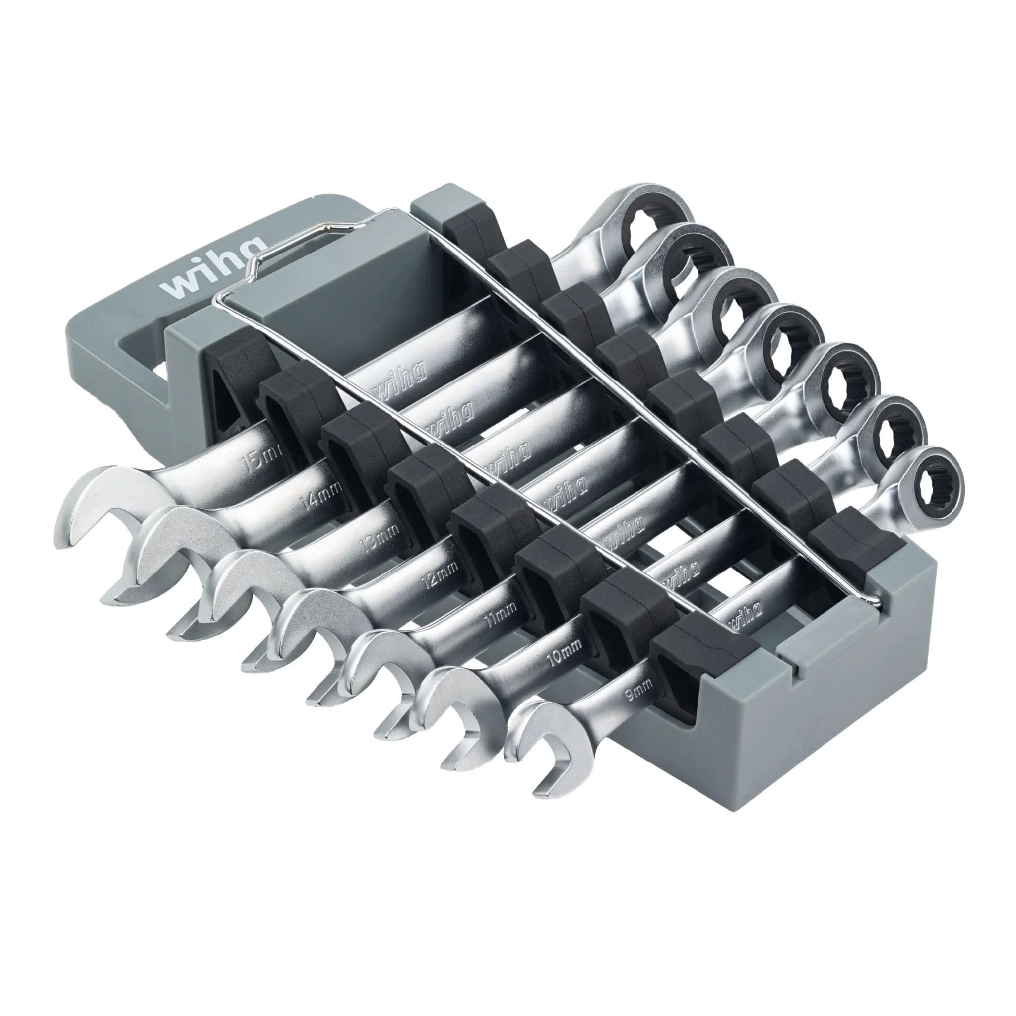 Wiha 30390 7-Piece Metric Combination Ratchet Wrench Set - Image 2