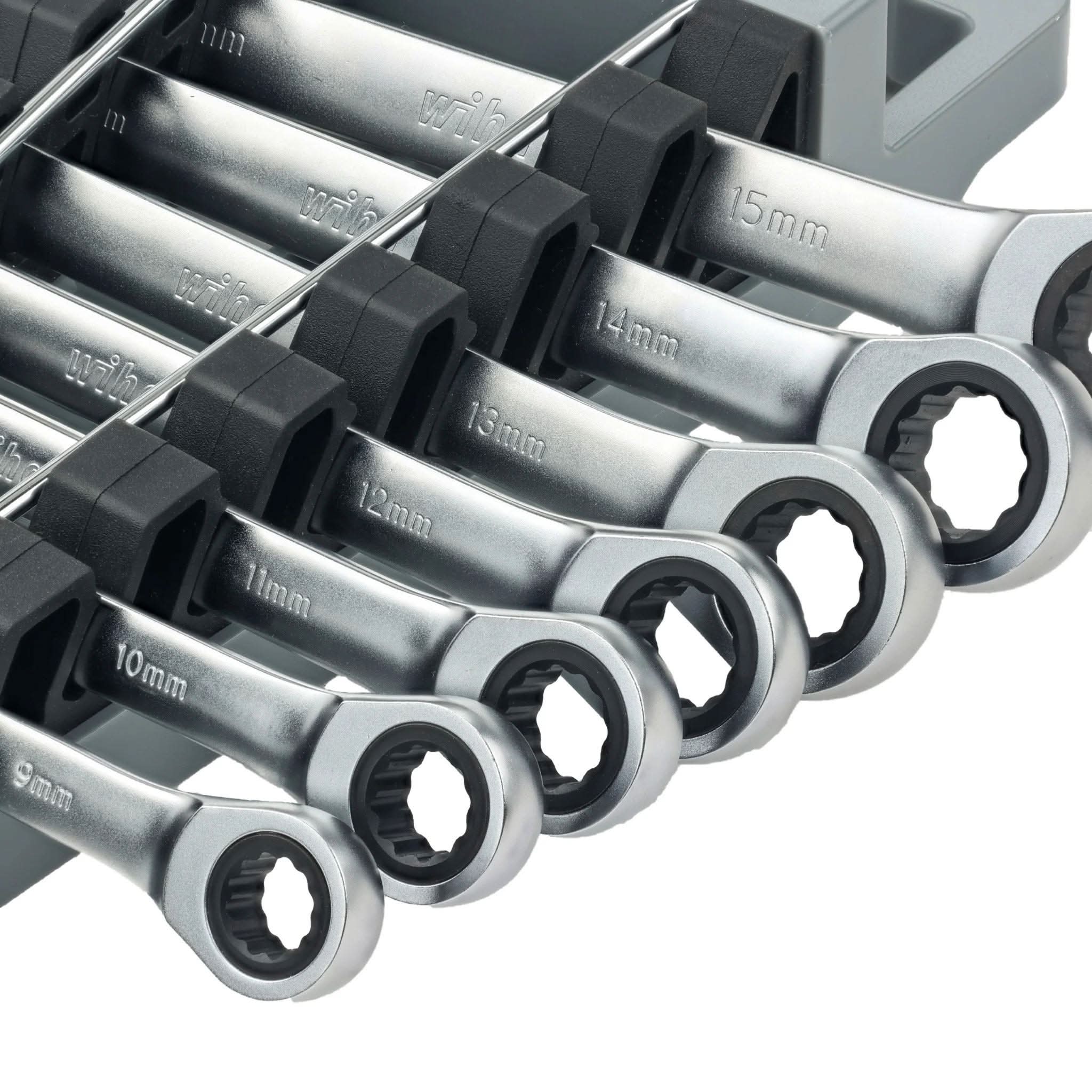 Wiha 30390 7-Piece Metric Combination Ratchet Wrench Set - Image 3
