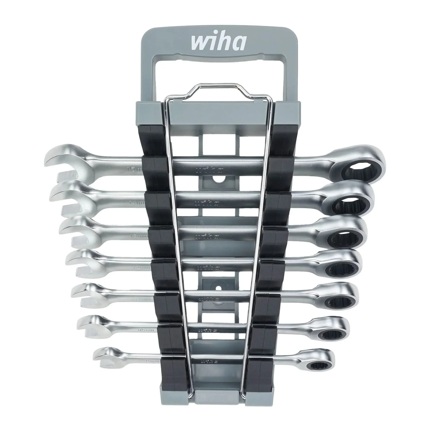 Wiha 30390 7-Piece Metric Combination Ratchet Wrench Set - Image 1