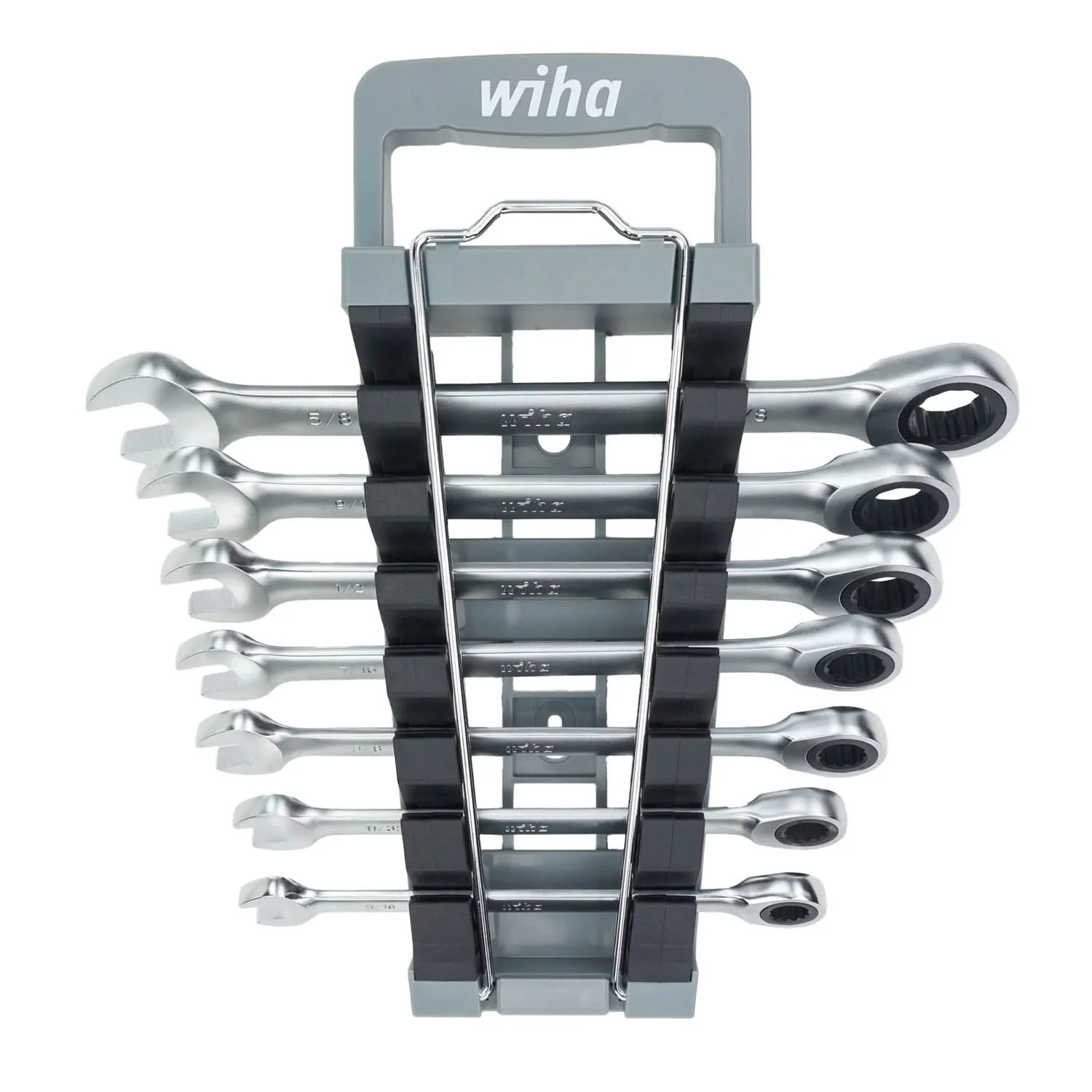 Wiha 30393 7-Piece SAE Combination Ratchet Wrench Set - Image 1