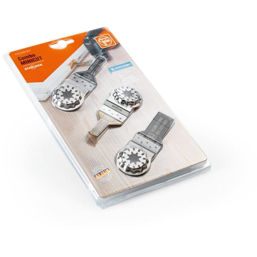 Fein 35222967090 Starlock MINICUT Combo Set – Oscillating Multi-Tool Accessories