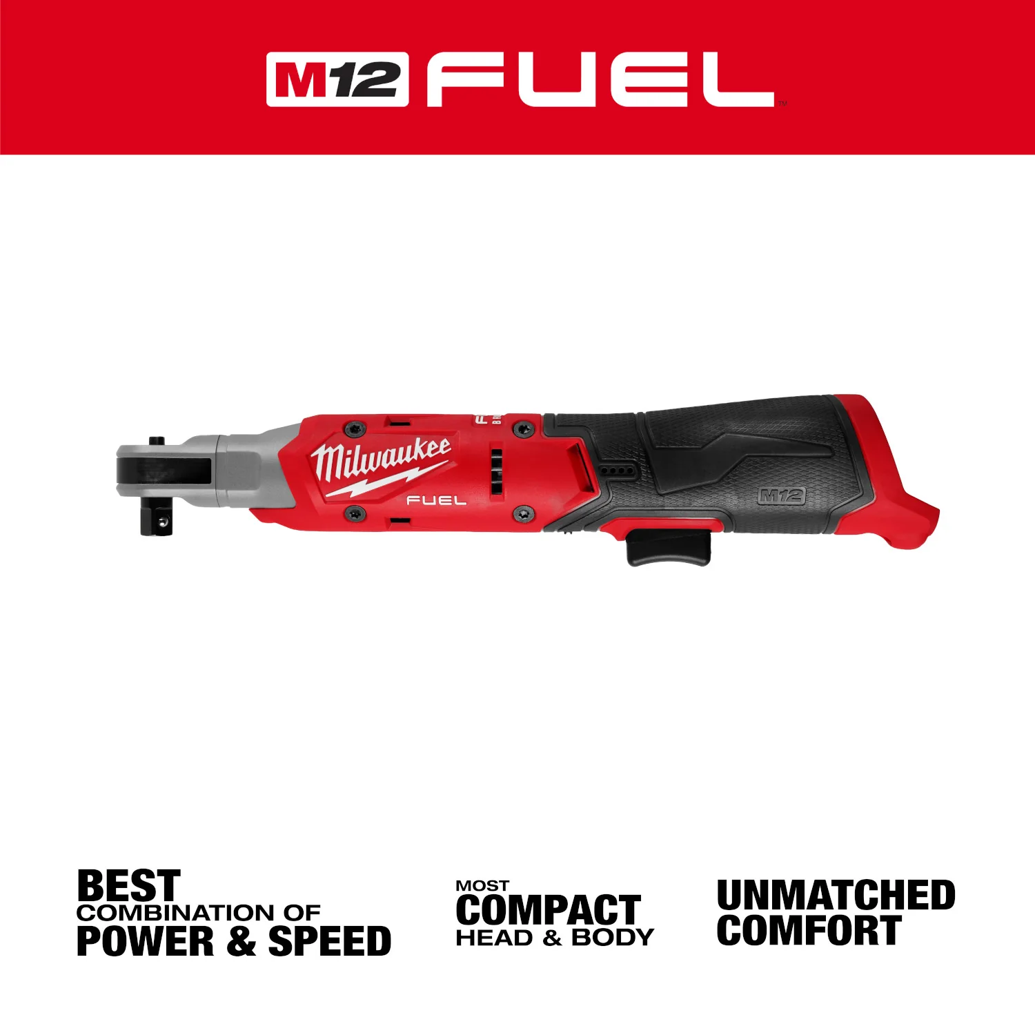 Milwaukee 3053-20 M12 FUEL Brushless 3/8-in. Ratchet, Tool Only - Image 2