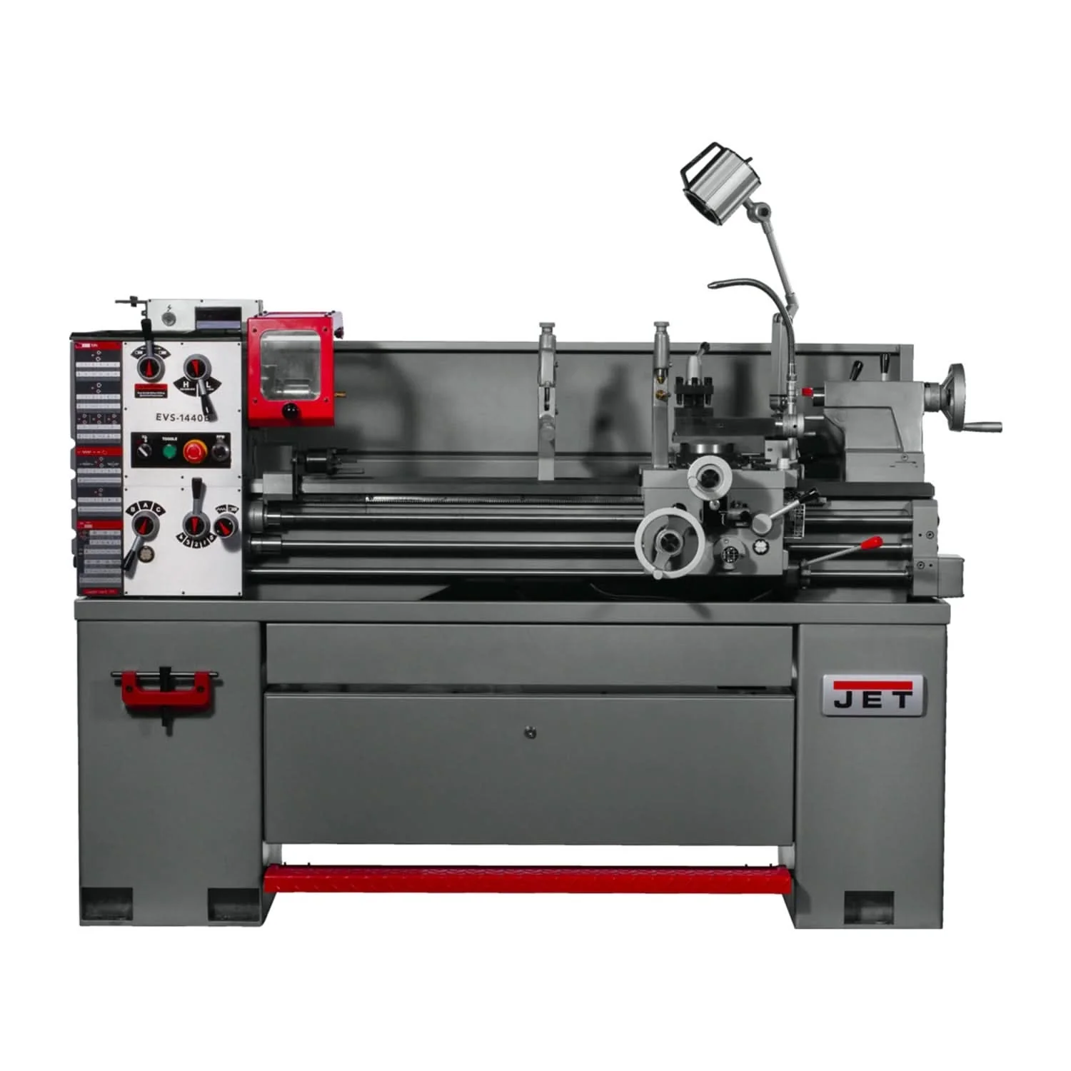 JET 311445 EVS-1440 Electronic Variable Speed lathe with Acu-Rite 203 DRO and Taper Attachment, 3HP