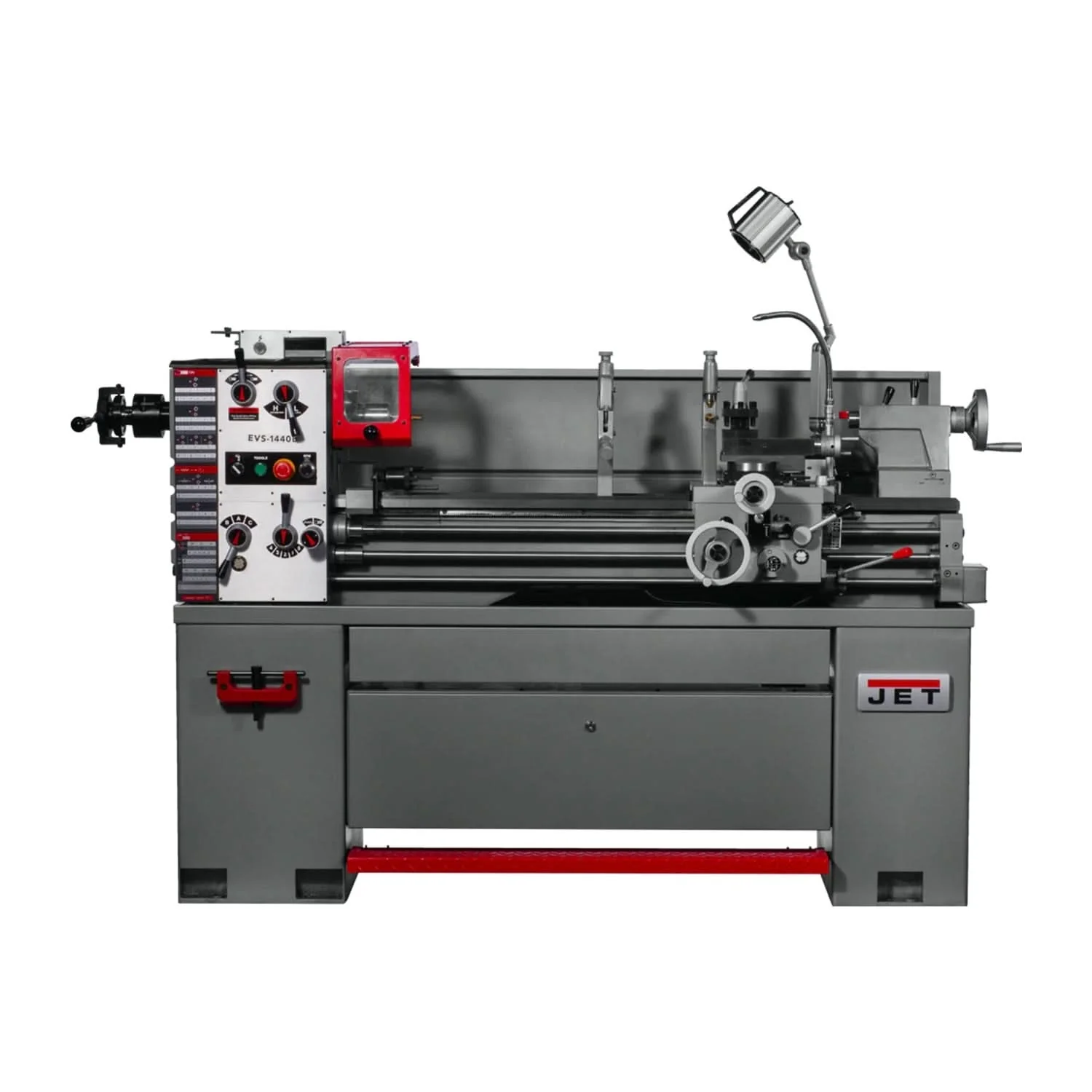 JET 311451 EVS-1440 Electronic Variable Speed lathe with Newall DP700 DRO, Taper Attachment & Collet Closer,3HP
