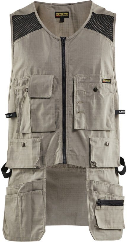 Blaklader 31151330 Ripstop Kangaroo Mesh Vest, Stone - Image 1