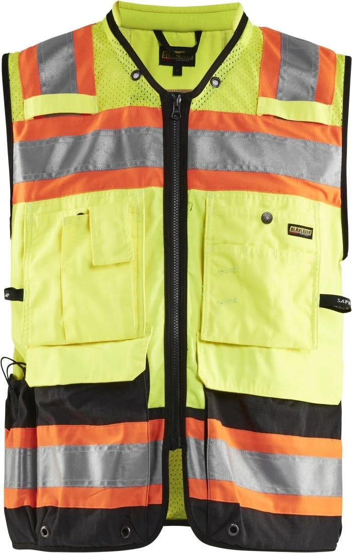 Blaklader 31341831 Hi-Vis Surveyors Vest, High-Visibility Yellow / Black - Image 1