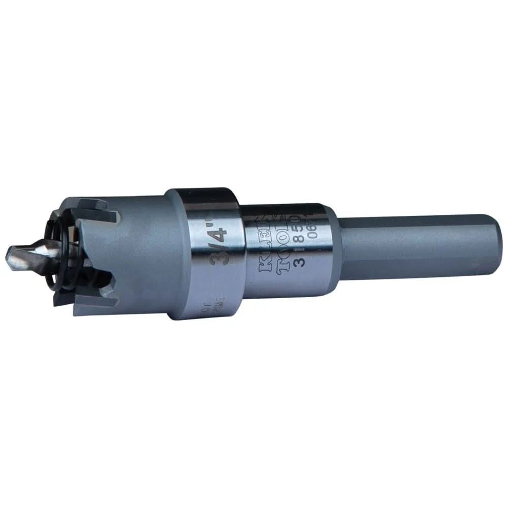 Klein Tools 31850 3/4-Inch Carbide Hole Cutter, to 3/16-Inch Sheets - Image 1