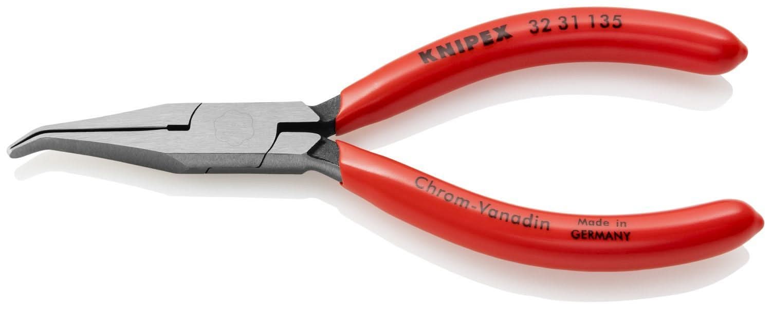 Knipex 32 31 135 Long Nose Relay Adjusting 40&deg; Angled Pliers-Flat Tips - Image 2