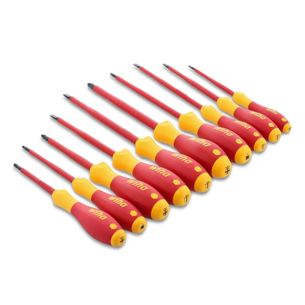 Wiha 32080 10-Piece SoftFinish Insulated Cushion Grip Screwdriver Set - Image 3