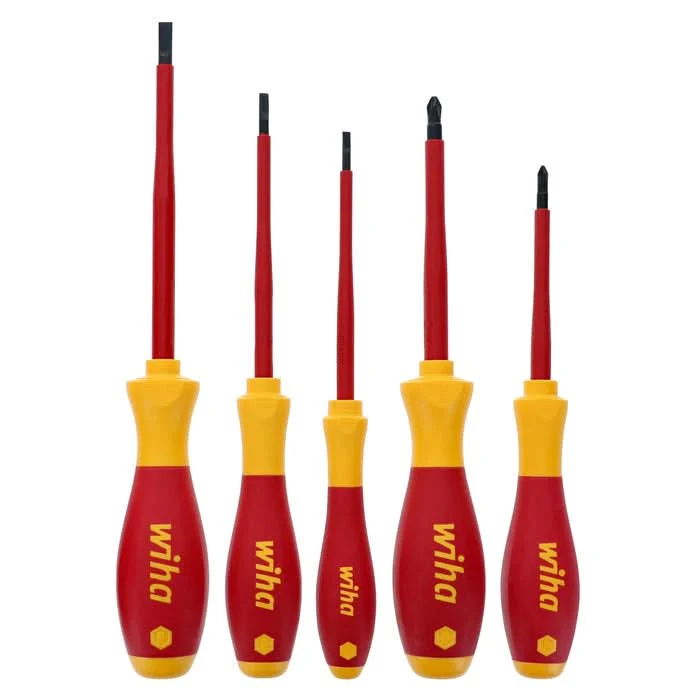 Wiha 32084 5-Piece Insulated SoftFinish Screwdriver Set - Image 1