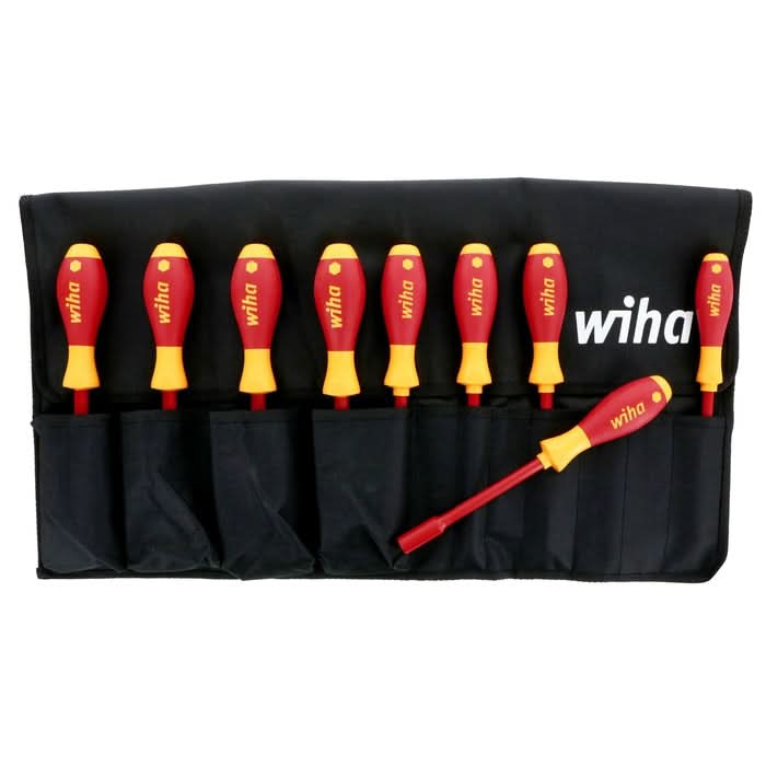 Wiha 32288 9-Piece Insulated SoftFinish Nut Driver Set, Inch - Image 1