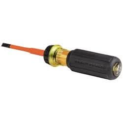 Klein Tools 32293 Flip-Blade Insulated Screwdriver, 2-in1, Ph Bit #2, Sl Bit 1/4-Inch - Image 3