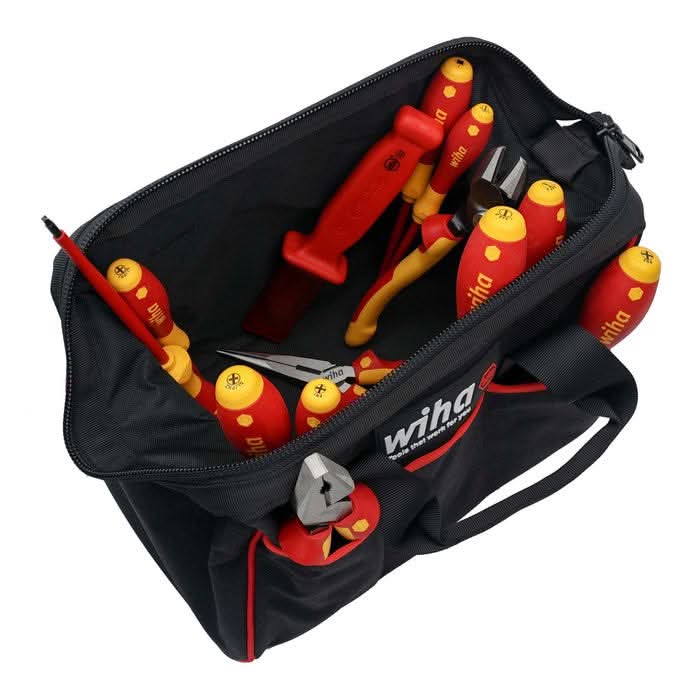 Wiha 32878 14-Piece Master Electrician's Insulated Tool Set In Canvas Tool Bag - Image 3