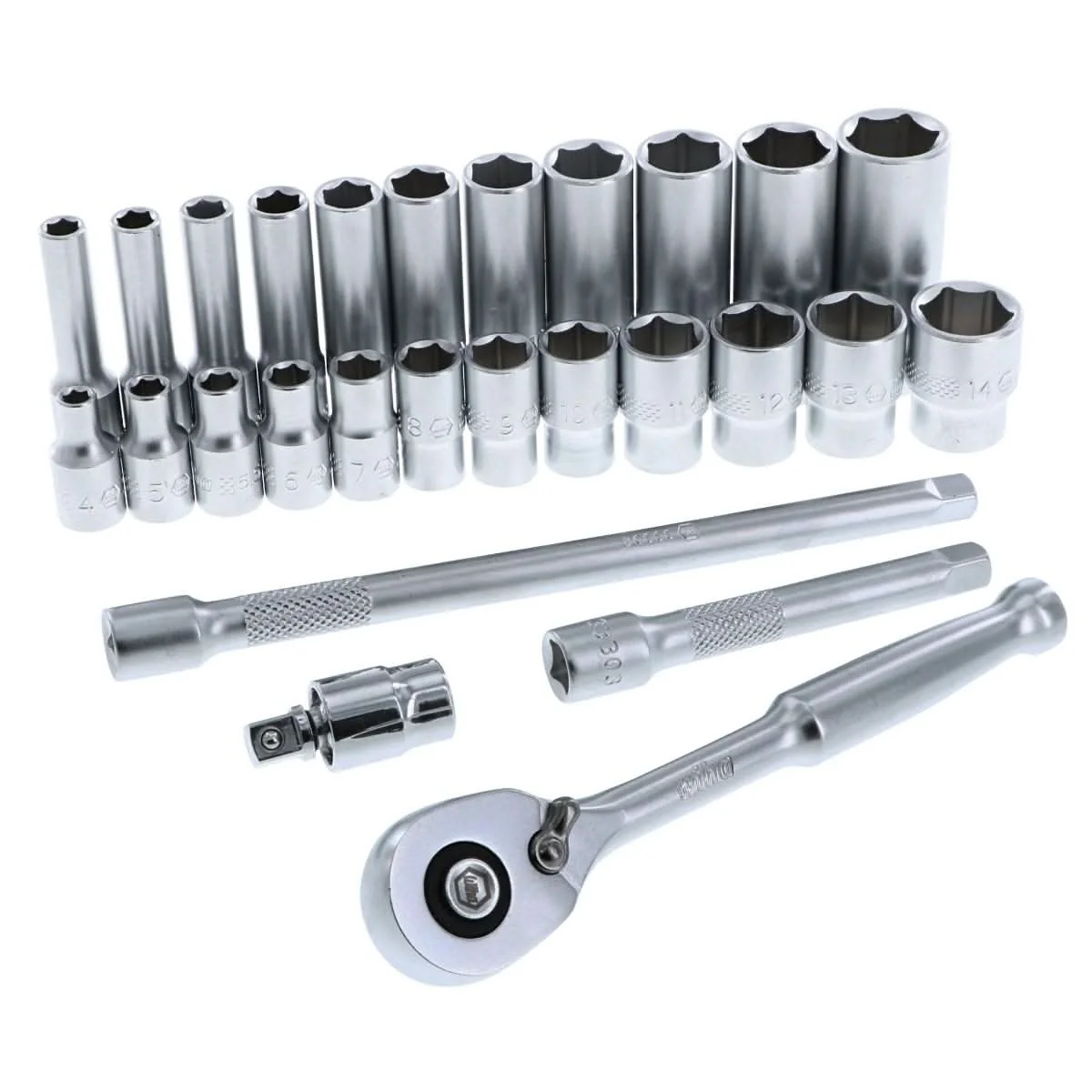 Wiha 33395 27-Piece 1/4" Drive Metric Professional Socket Set - Image 2