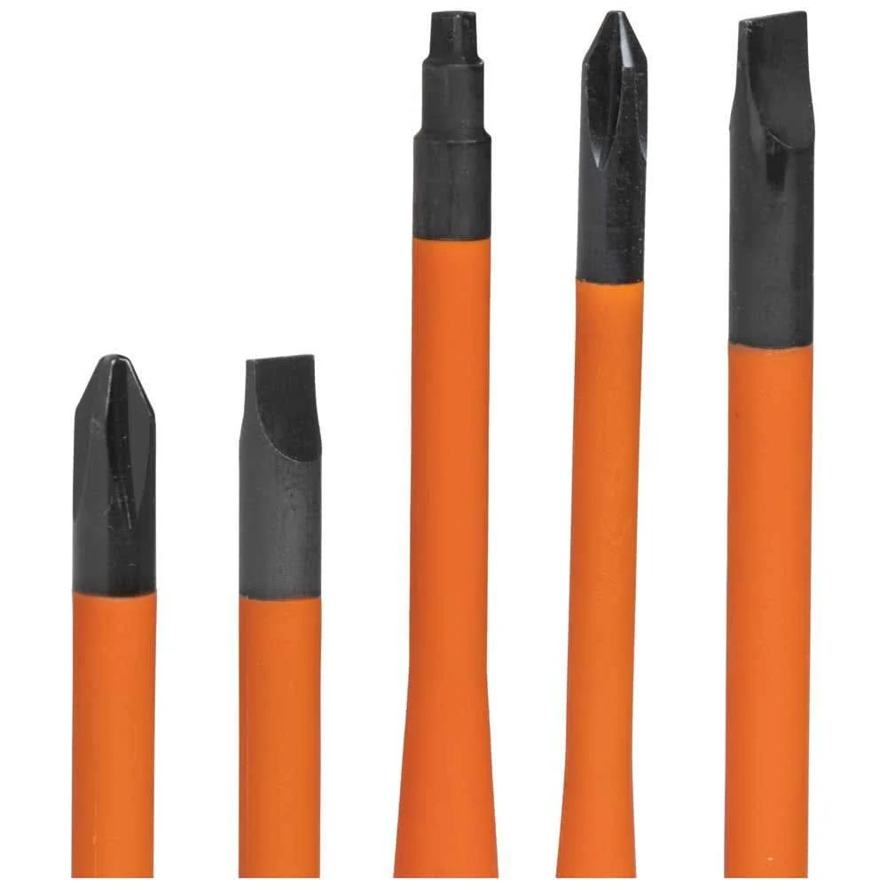 Klein Tools 33736INS Screwdriver Set, 1000V Slim-Tip Insulated and Magnetizer, 6-Piece - Image 3