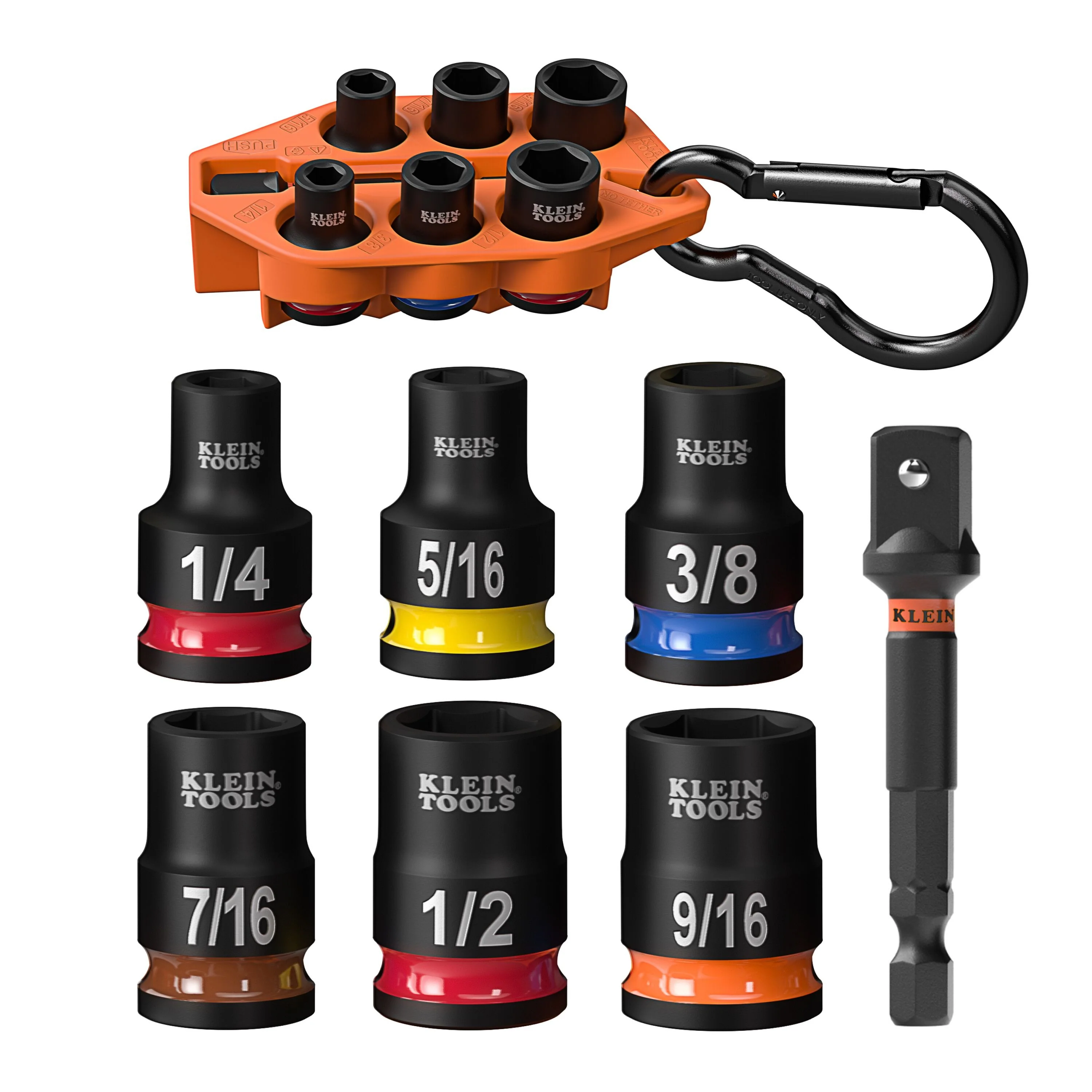 Klein 33808 Grab-And-Go Impact Socket Set, SAE, 7-Piece - Image 1