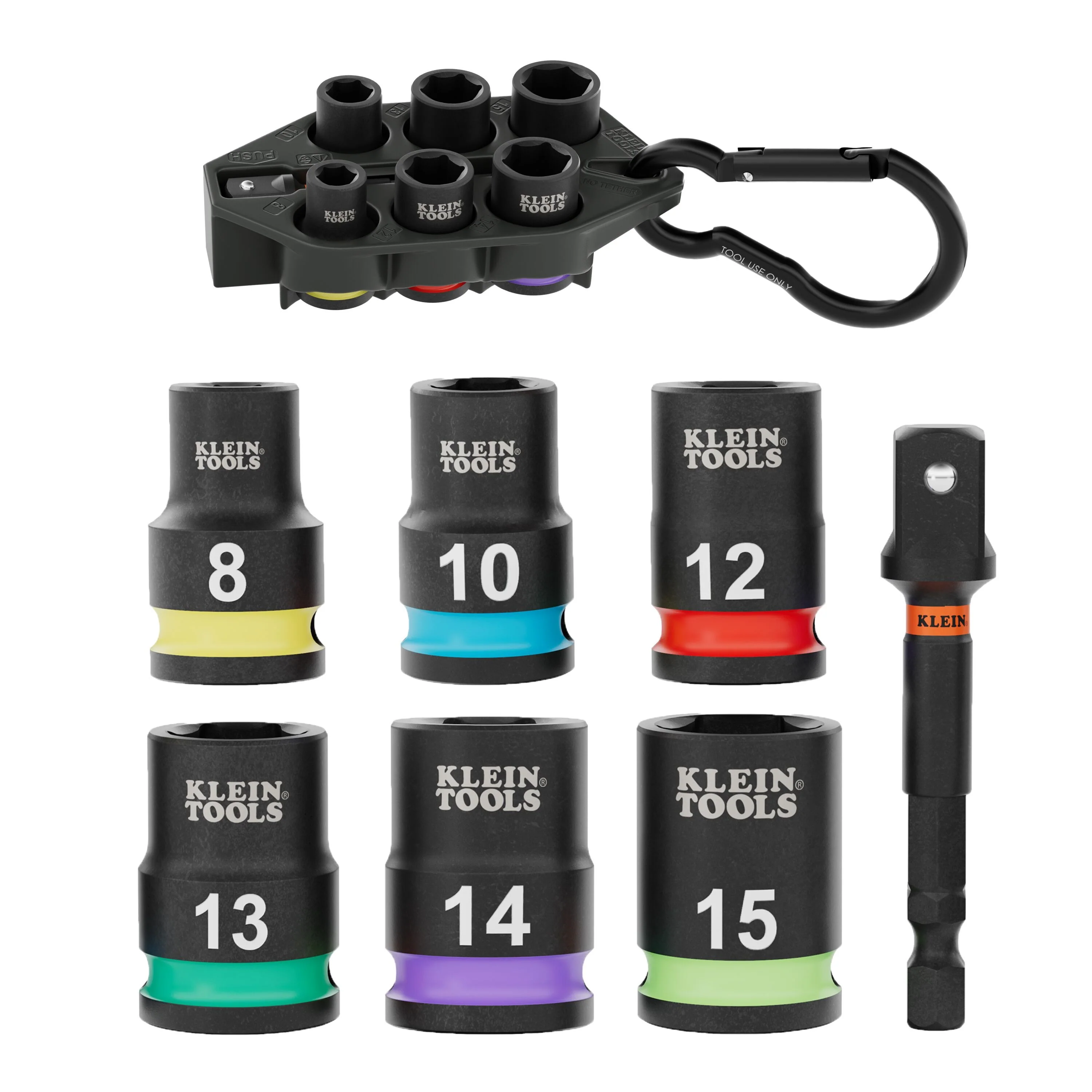 Klein 33808M Grab-And-Go Impact Socket Set, Metric, 7-Piece - Image 1