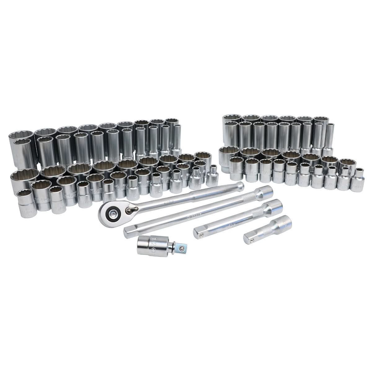 Wiha 33899 84-Piece 1/2" Drive SAE/Metric Socket Set - Image 1