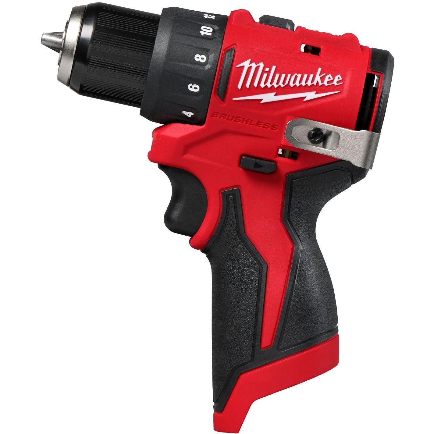 Milwaukee 3401-20 M12 Subcompact Brushless 3/8″ Drill/Driver, Tool Only