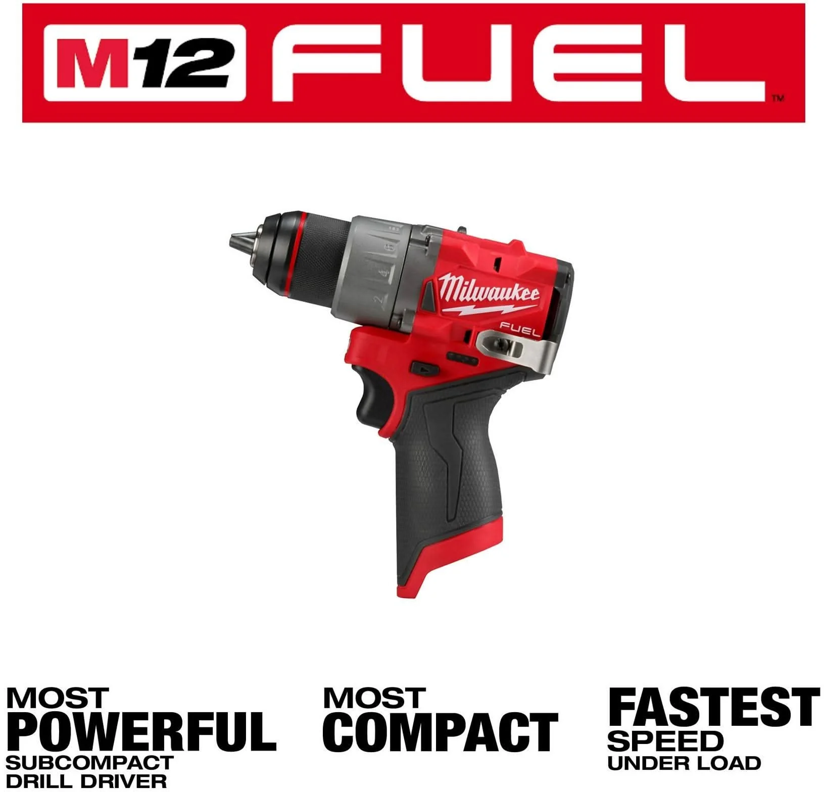 Milwaukee 3403-20 M12 FUEL 1/2-in. Drill/Driver, Tool Only - Image 2