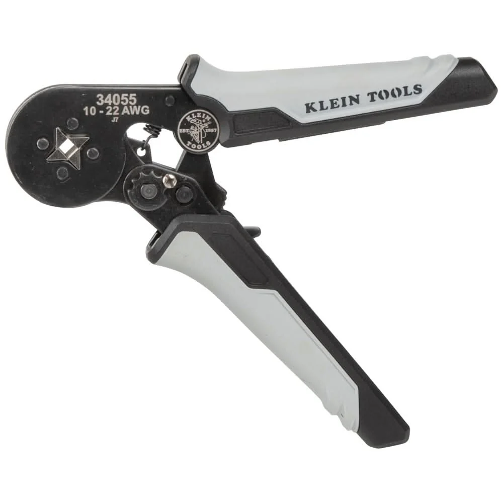 Klein Tools 34055 Ratcheting Ferrule Square Crimper, 10 to 22 AWG Wire - Image 3