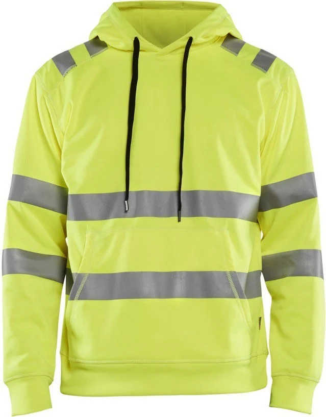 Blaklader 34422528 Hi-Vis Hooded Sweatshirt, Yellow - Image 1