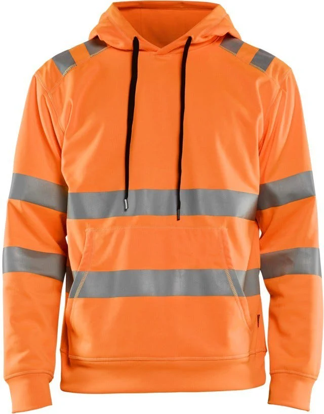 Blaklader 34422528 Hi-Vis Hooded Sweatshirt, High-Visibility Orange - Image 1