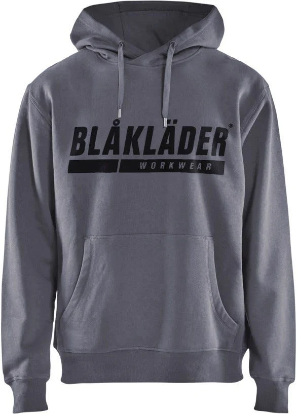Blaklader 34471048 Hooded Sweatshirt with Print, Grey - Image 1