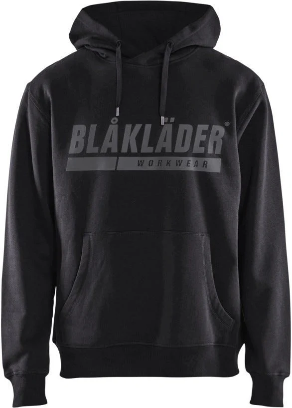 Blaklader 34471048 Hooded Sweatshirt with Print, Black - Image 1