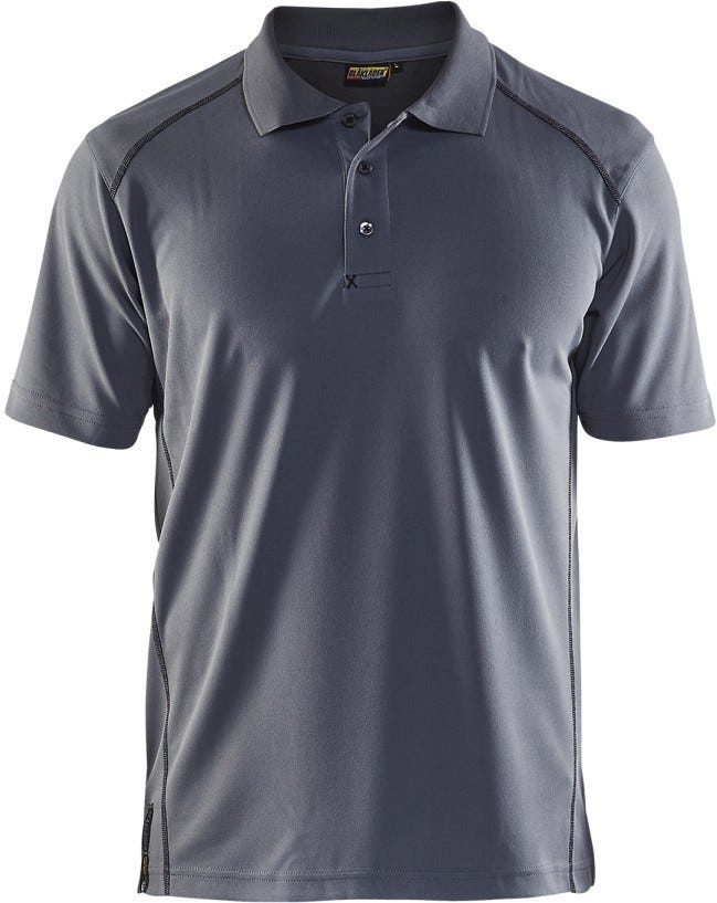 Blaklader 34511051 Short Sleeve Polo Shirt, Grey - Image 1