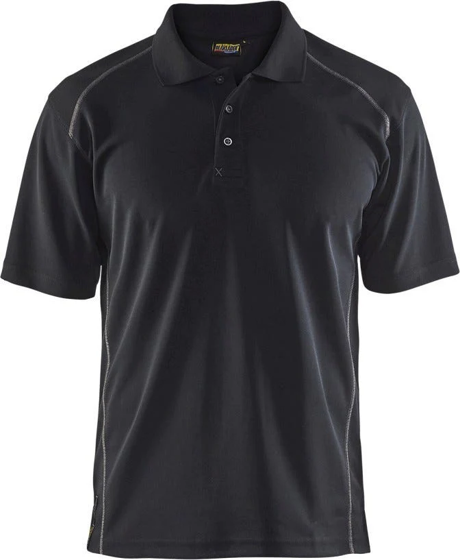 Blaklader 34511051 Short Sleeve Polo Shirt, Black - Image 1