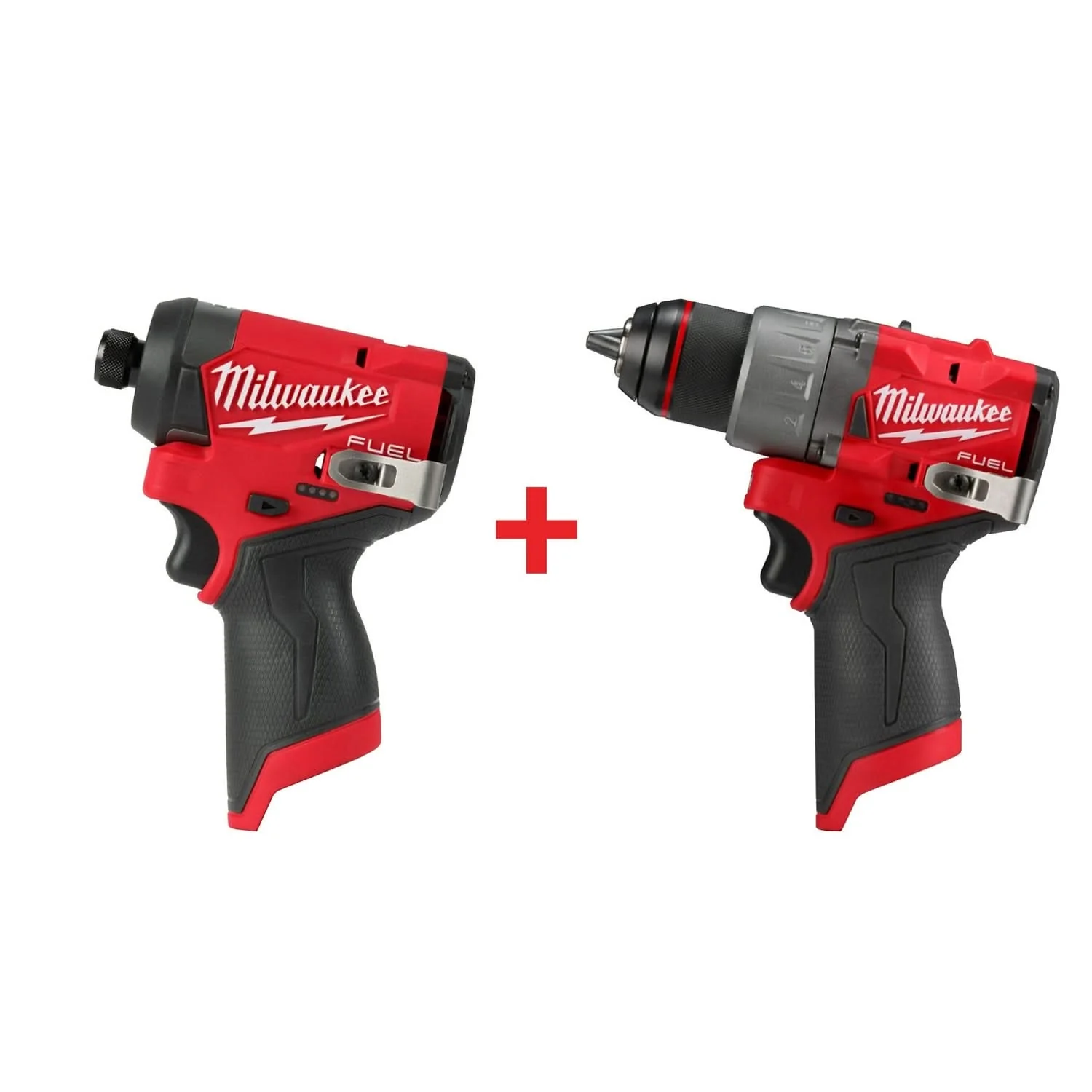Milwaukee M12 FUEL 1/4-in. Hex Impact Driver and 1/2-in. Drill/Driver (Bare Tools) - Image 1