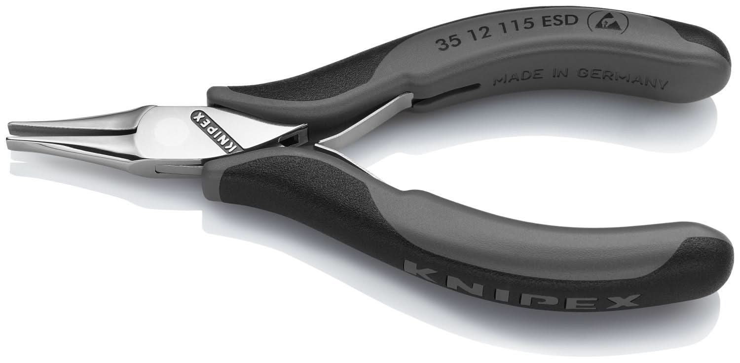 Knipex 35 12 115 ESD Electronics Pliers-Flat Tips, ESD Handles - Image 3