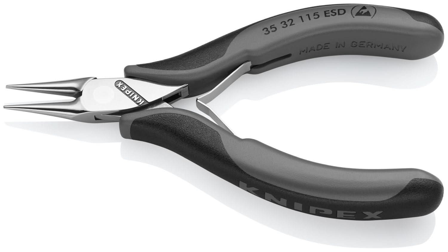 Knipex 35 32 115 ESD Electronics Pliers-Round Tips, ESD Handles - Image 3