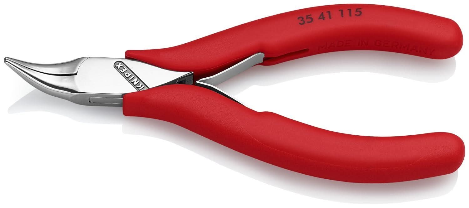 Knipex 35 41 115 Electronics 45&deg; Angled Pliers-Half Round Tips - Image 2
