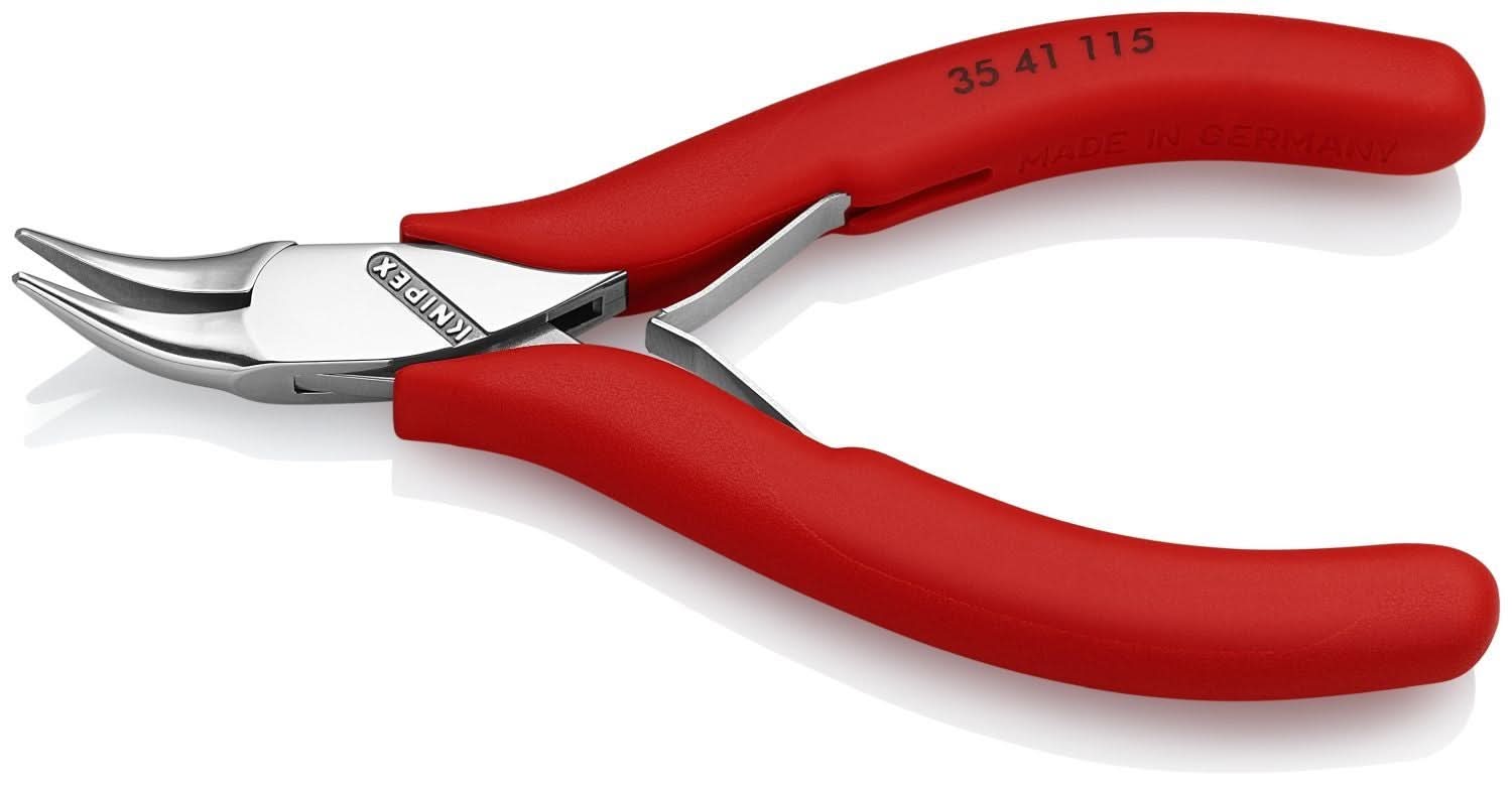 Knipex 35 41 115 Electronics 45&deg; Angled Pliers-Half Round Tips - Image 3