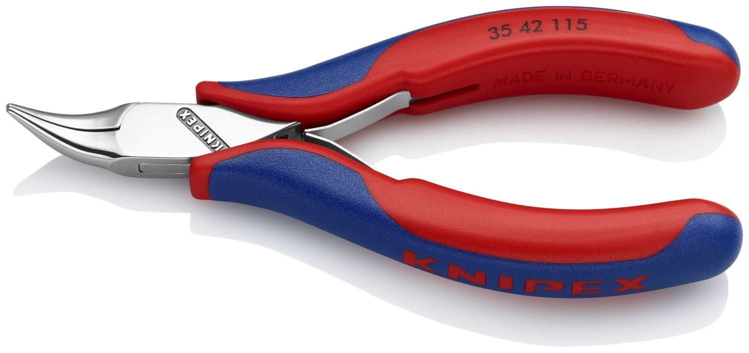 Knipex 35 42 115 Electronics 45&deg; Angled Pliers-Half Round Tips - Image 2