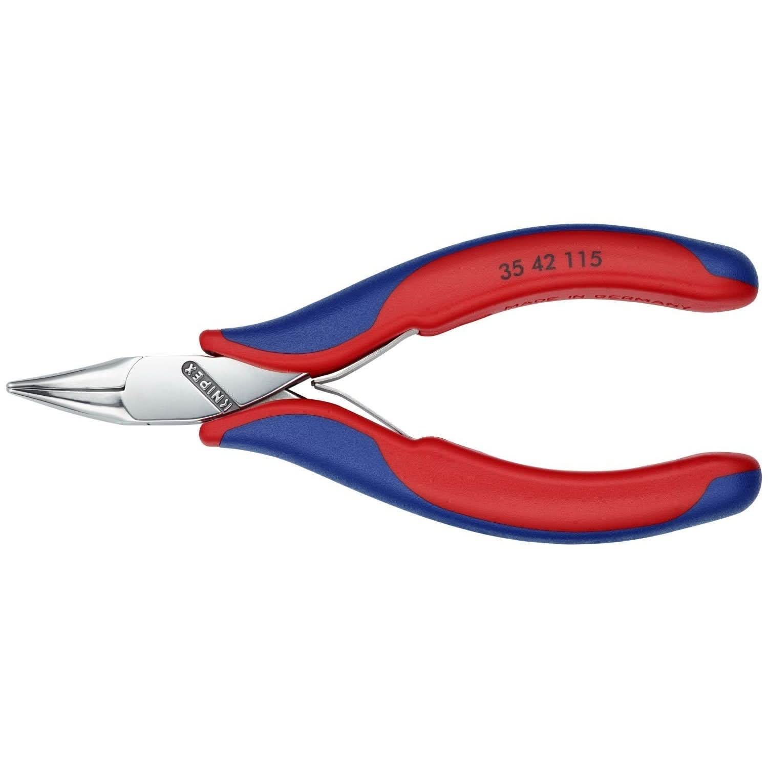 Knipex 35 42 115 Electronics 45&deg; Angled Pliers-Half Round Tips - Image 1