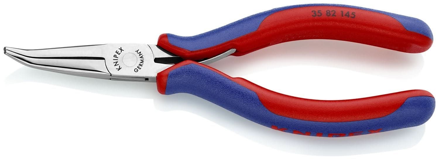 Knipex 35 82 145 Electronics 45&deg; Angled Pliers-Half Round Tips - Image 2
