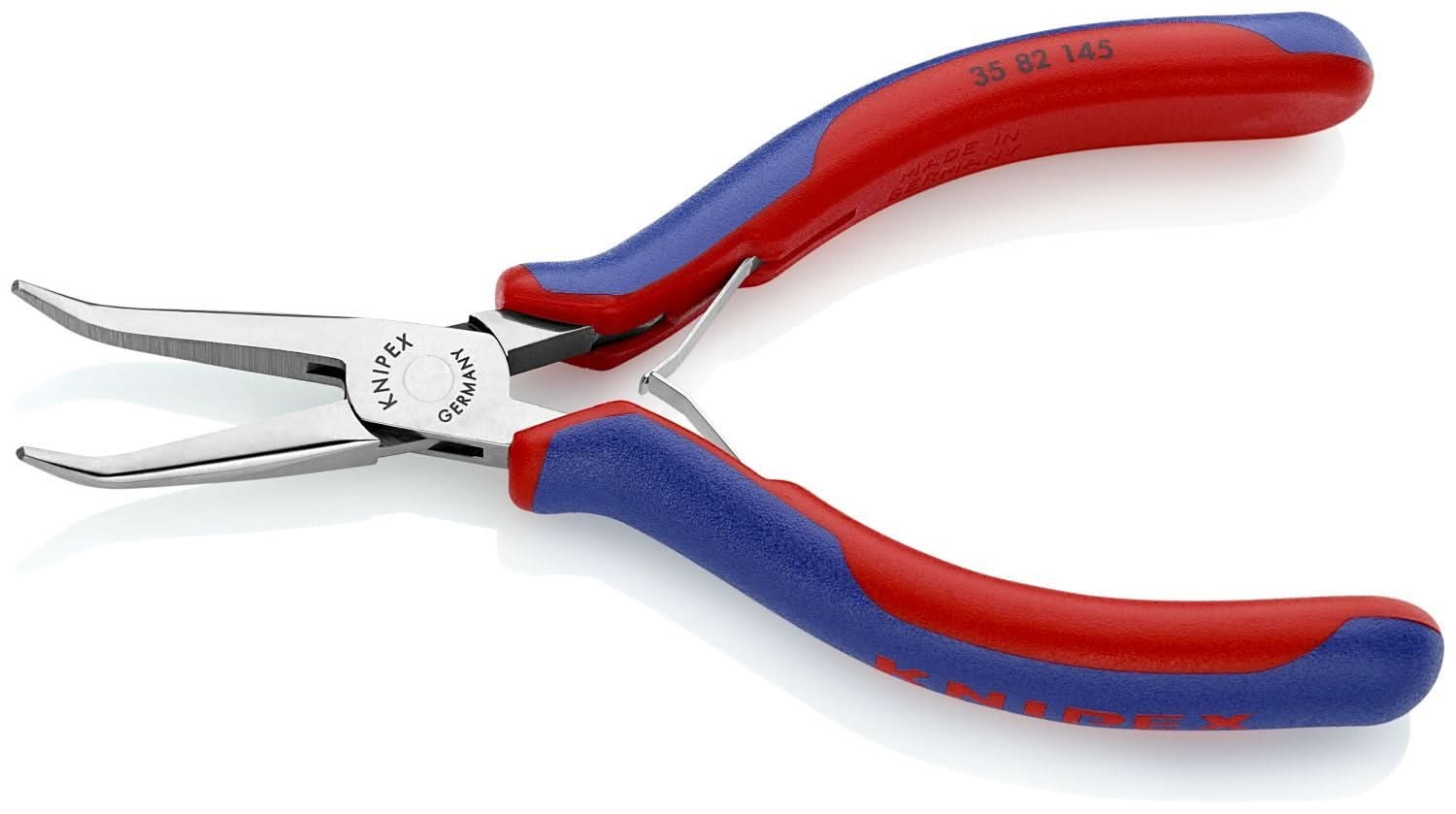 Knipex 35 82 145 Electronics 45&deg; Angled Pliers-Half Round Tips - Image 3