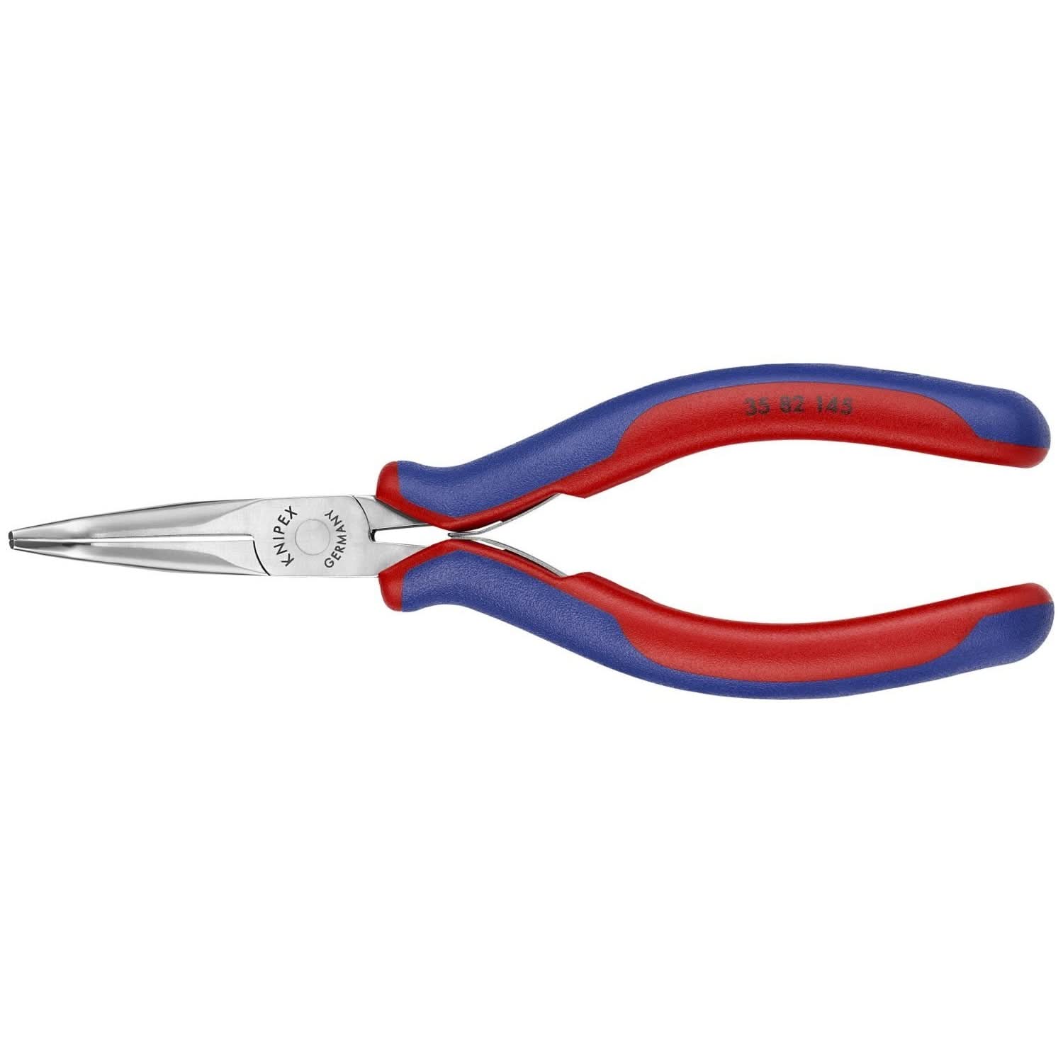 Knipex 35 82 145 Electronics 45&deg; Angled Pliers-Half Round Tips - Image 1