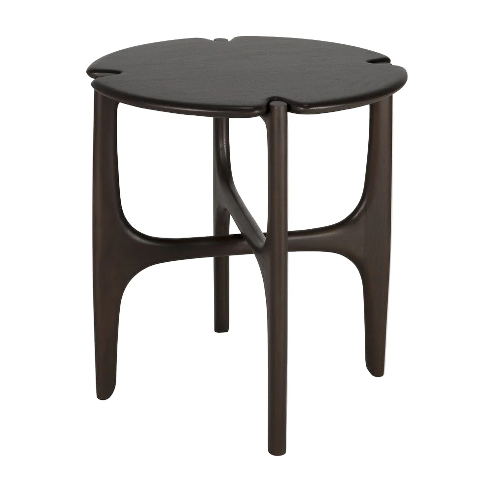 ETHNICRAFT PI SIDE TABLE - MAHOGANY DARK BROWN | $549.00 - Image 1
