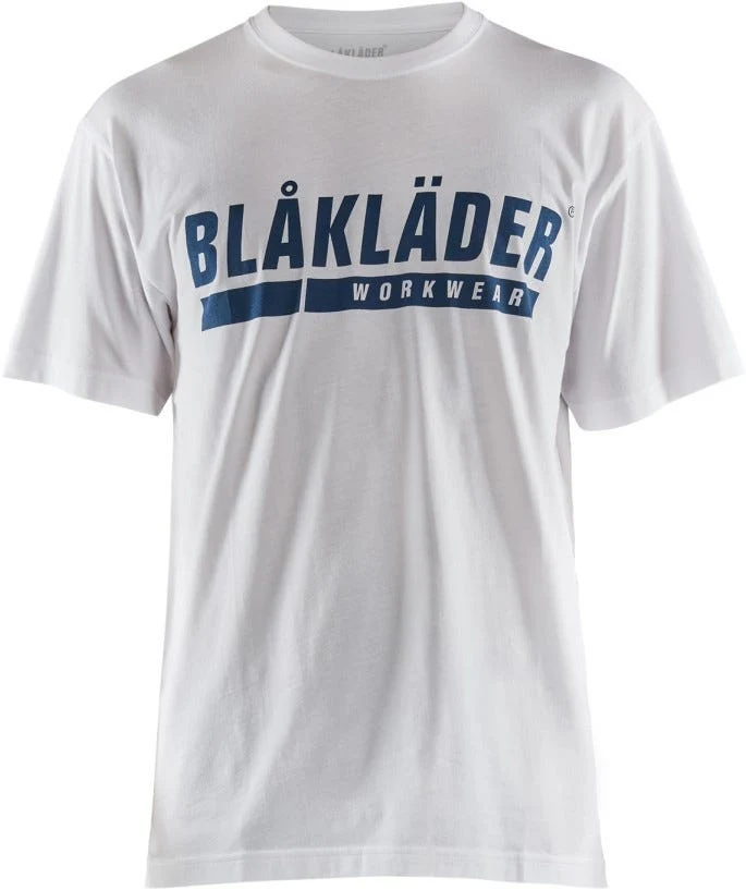 Blaklader 35551042 Short Sleeve T-Shirt with Logo, White - Image 1