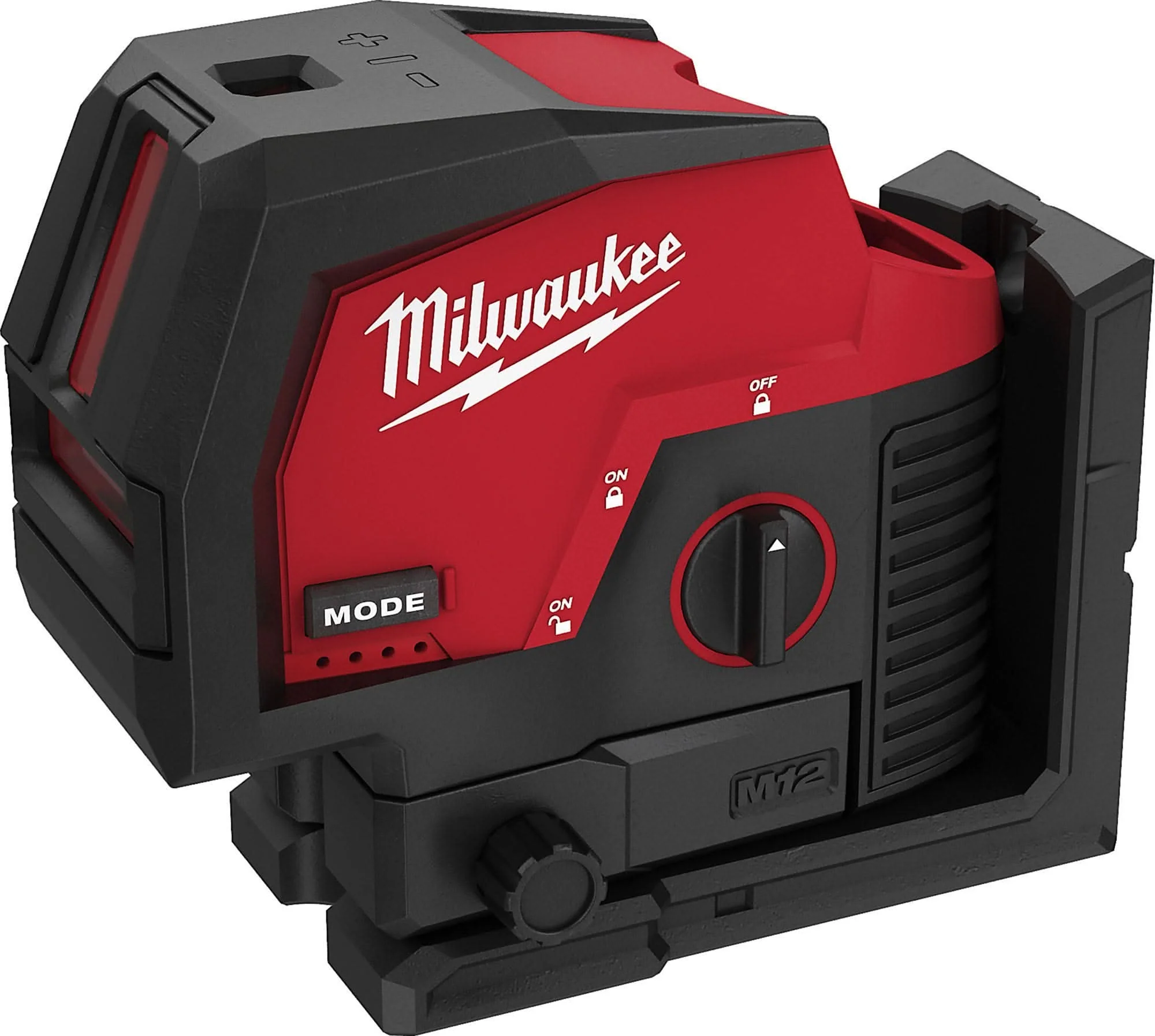 M12 12-Volt Lithium-Ion Cordless Green 125 ft. Cross Line and Plumb Points Laser Level with Laser Detector - Image 2
